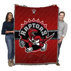Toronto Raptors Canadian Basketball Club Woven Blanket