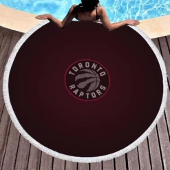 Toronto Raptors Top Ranked NBA Basketball Round Beach Towel 1