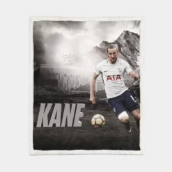 Tottenham English Player Harry Kane Sherpa Fleece Blanket 1