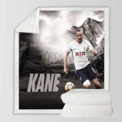 Tottenham English Player Harry Kane Sherpa Fleece Blanket