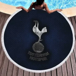 Tottenham Football Club Logo Round Beach Towel 1