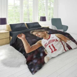 Trae Young Energetic NBA Player Duvet Cover 1