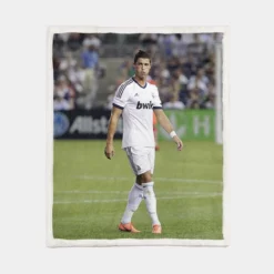 UEFA Champions League Player Cristiano Ronaldo Sherpa Fleece Blanket 1