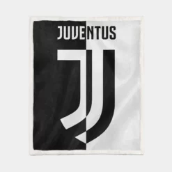 UEFA Champions Leagues Club Juventus Logo Sherpa Fleece Blanket 1