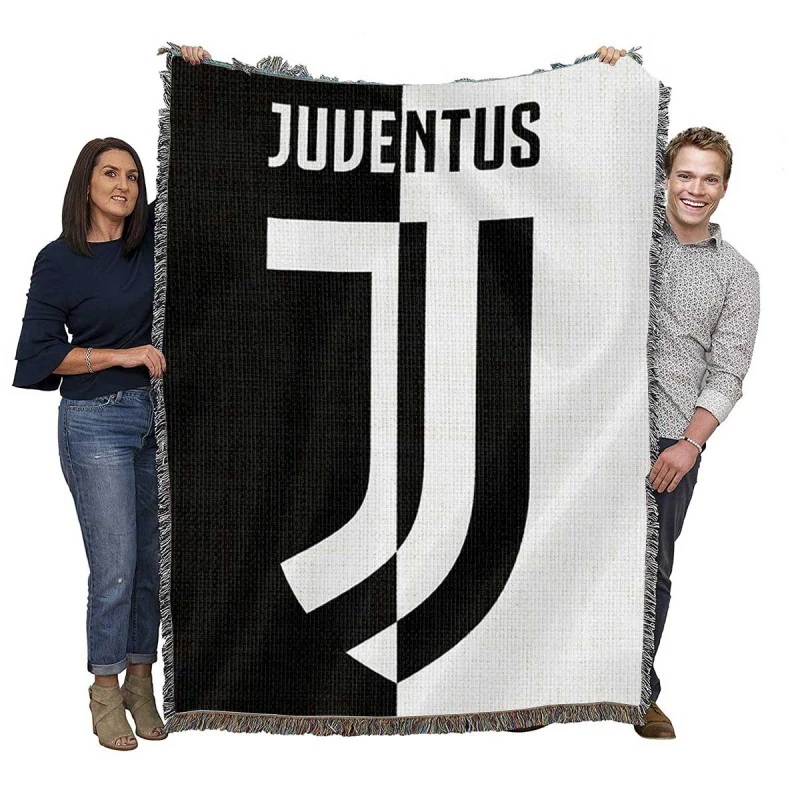 UEFA Champions Leagues Club Juventus Logo Woven Blanket