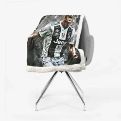 UEFA Champions Leagues Cristiano Ronaldo Sherpa Fleece Blanket 2