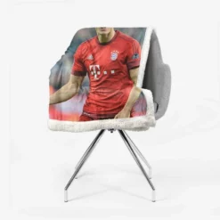 UEFA Cup Football Player Robert Lewandowski Sherpa Fleece Blanket 2