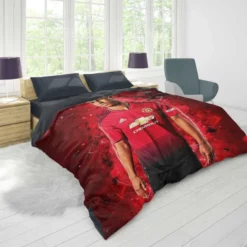 UEFA Cup Winners Cup Footballer Marcus Rashford Duvet Cover 1