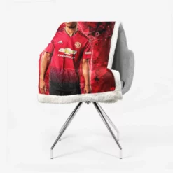 UEFA Cup Winners Cup Footballer Marcus Rashford Sherpa Fleece Blanket 2