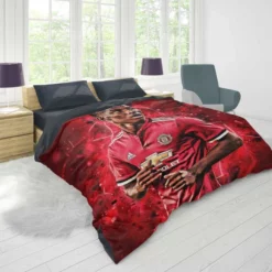 UEFA Europa League Footballer Marcus Rashford Duvet Cover 1