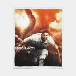 UEFA Super Cup Sergio Ramos Sherpa Fleece Blanket 1