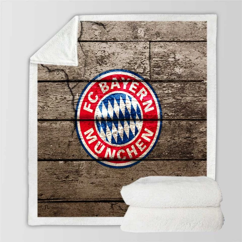 UEFA Super Cups FC Bayern Munich Soccer Club Sherpa Fleece Blanket
