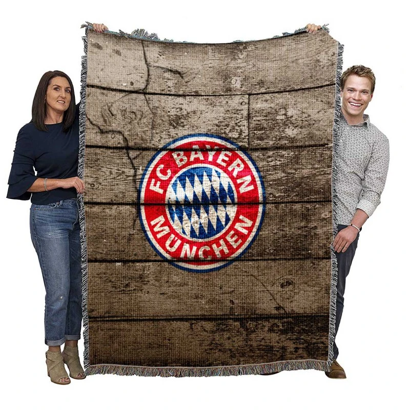 UEFA Super Cups FC Bayern Munich Soccer Club Woven Blanket
