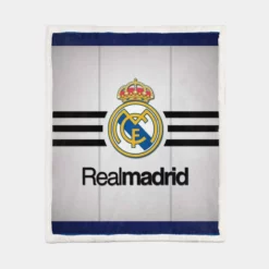 UEFA Winner Real Madrid Soccer Sherpa Fleece Blanket 1