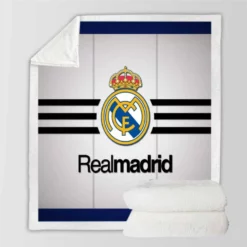 UEFA Winner Real Madrid Soccer Sherpa Fleece Blanket