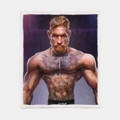 UFC Conor McGregor Ireland Wresling Player Sherpa Fleece Blanket 1