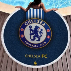 Ultimate Chelsea Club Logo Round Beach Towel 1