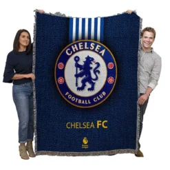 Ultimate Chelsea Club Logo Woven Blanket