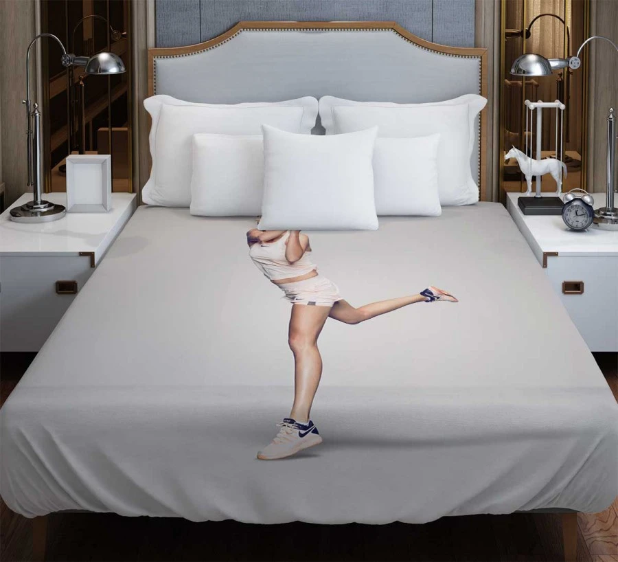 Ultimate Czech Tennis Player Petra Kvitova Duvet Cover