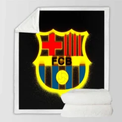 Ultimate Football Club FC Barcelona Sherpa Fleece Blanket