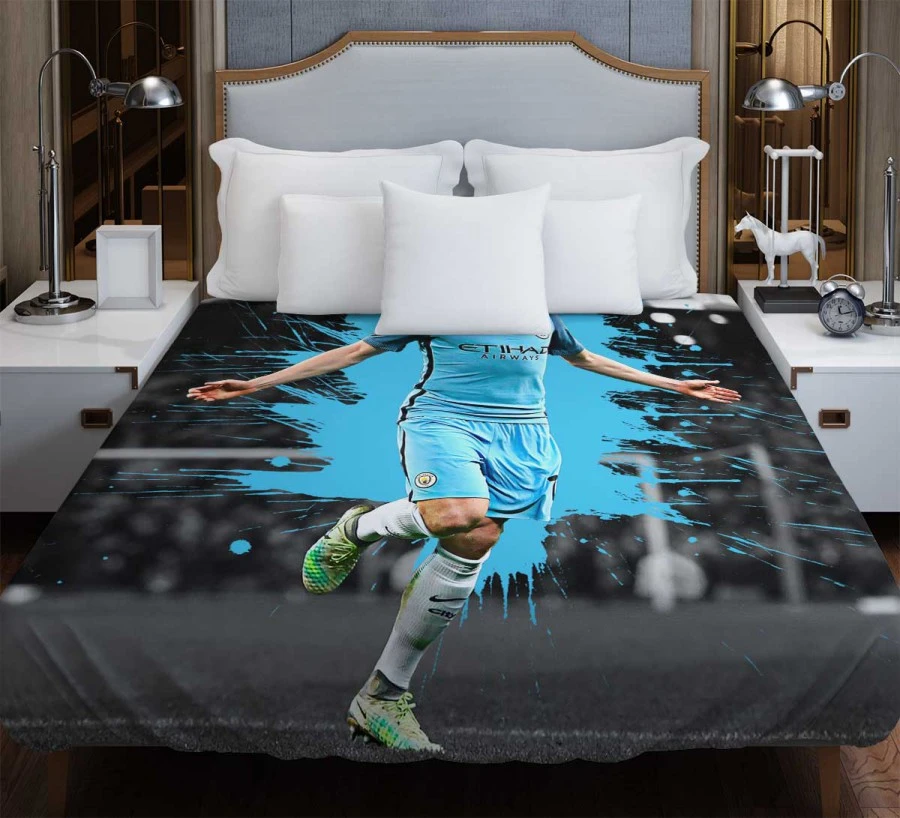 Ultimate Man City Soccer Player Kevin De Bruyne Duvet Cover