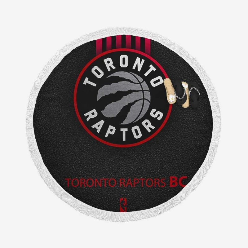 Ultimate NBA Toronto Raptors Logo Round Beach Towel