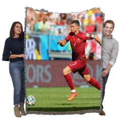 Ultimate Portuguese Cristiano Ronaldo Woven Blanket