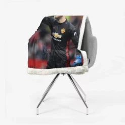 Ultimate Spanish Football Player David de Gea Sherpa Fleece Blanket 2