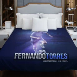 Ultimate Spanish Soccer Player Fernando Torres Duvet Cover