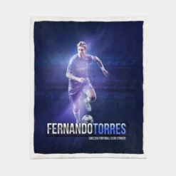 Ultimate Spanish Soccer Player Fernando Torres Sherpa Fleece Blanket 1