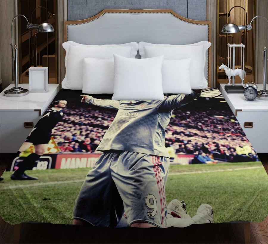 Uniqe Liverpool Soccer Player Fernando Torres Duvet Cover