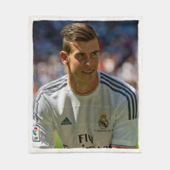 Uniqe Real Madrid Player Gareth Bale Sherpa Fleece Blanket 1