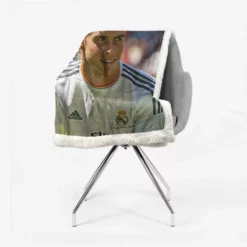 Uniqe Real Madrid Player Gareth Bale Sherpa Fleece Blanket 2