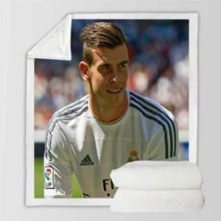 Uniqe Real Madrid Player Gareth Bale Sherpa Fleece Blanket