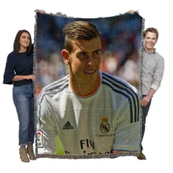 Uniqe Real Madrid Player Gareth Bale Woven Blanket