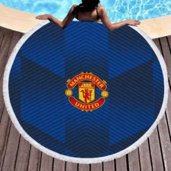 Unique Football Club Manchester United FC Round Beach Towel 1