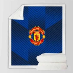 Unique Football Club Manchester United FC Sherpa Fleece Blanket