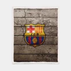 Unique Playing Style Club FC Barcelona Sherpa Fleece Blanket 1