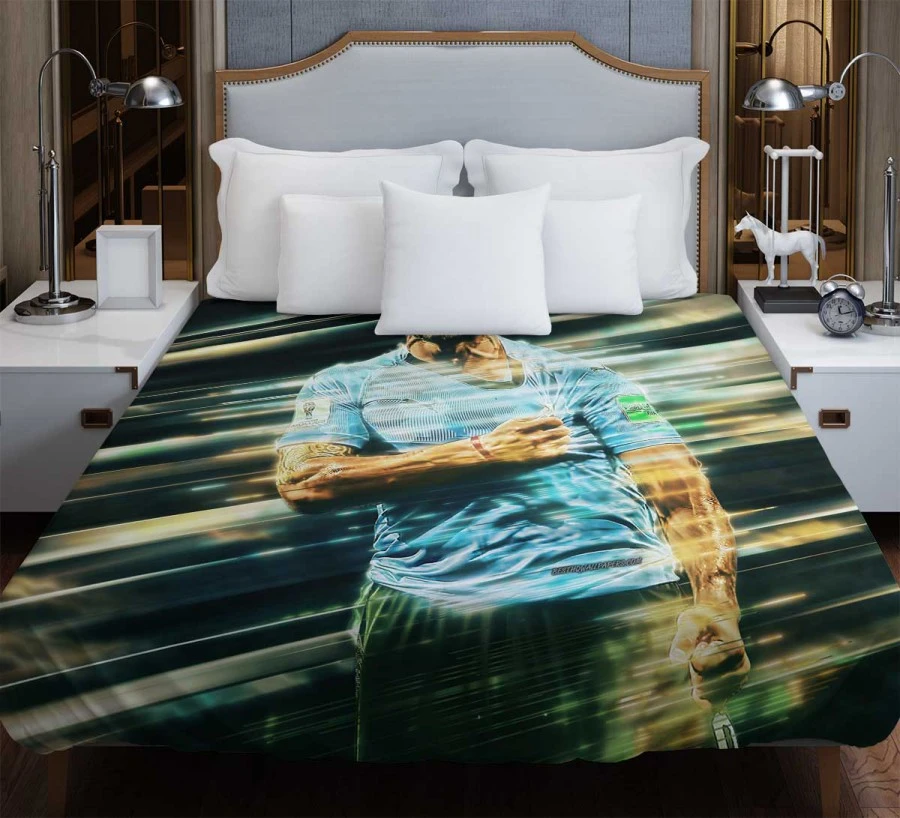 Urugua National Football Player Luis Suarez Duvet Cover