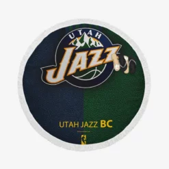 Utah Jazz Logo Round Beach Towel