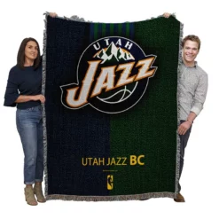Utah Jazz Logo Woven Blanket