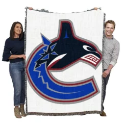 Vancouver Canucks Professional Ice Hockey Woven Blanket