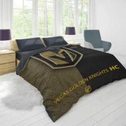 Vegas Golden Knights Professional Ice Hockey Team Duvet Cover 1