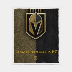 Vegas Golden Knights Professional Ice Hockey Team Sherpa Fleece Blanket 1