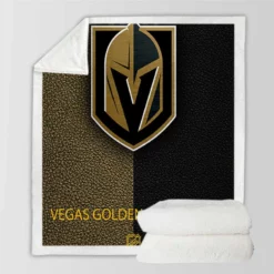 Vegas Golden Knights Professional Ice Hockey Team Sherpa Fleece Blanket