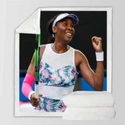 Venus Williams American Professional Tennis Player Sherpa Fleece Blanket