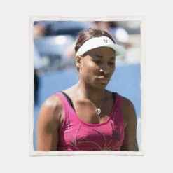 Venus Williams Excellent Tennis Player Sherpa Fleece Blanket 1
