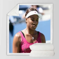 Venus Williams Excellent Tennis Player Sherpa Fleece Blanket
