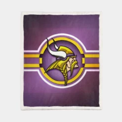 Vikings Energetic NFL American Football Club Sherpa Fleece Blanket 1