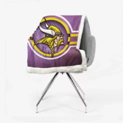 Vikings Energetic NFL American Football Club Sherpa Fleece Blanket 2